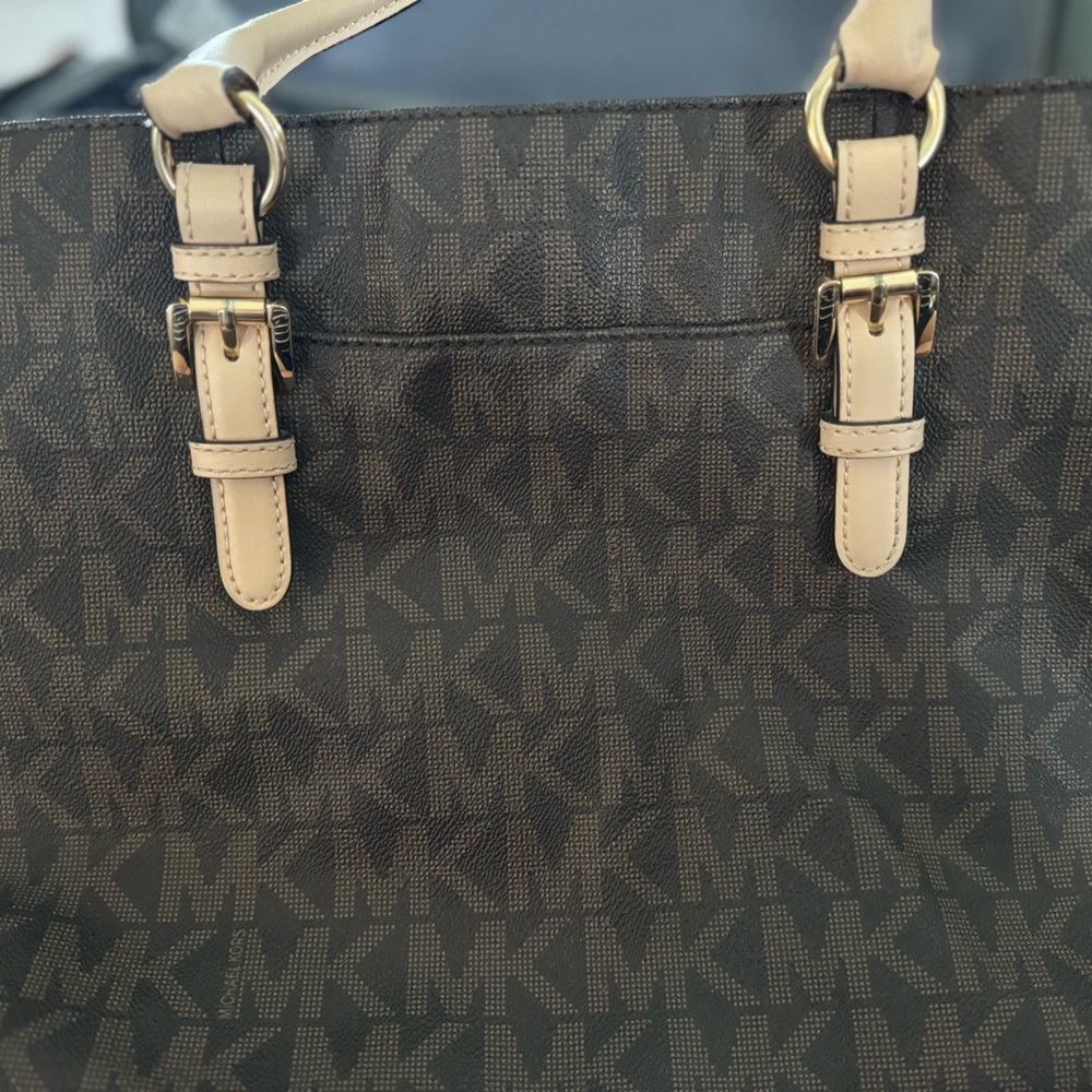 Brown Signature MK purse